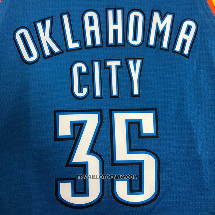 Maillot Oklahoma City Thunder Kevin Durant NO 35 Icon Bleu